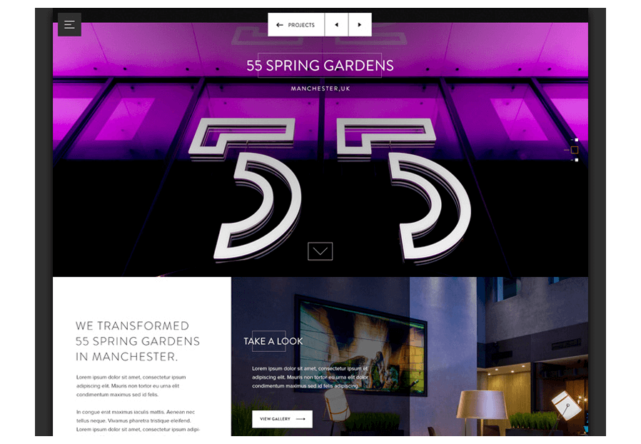 Www.zaxolunerbeo created the website for construction company ARCO to present their services